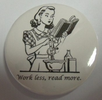 Work less, read more badge