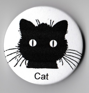 Black cat badge