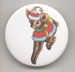 reindeer badge
